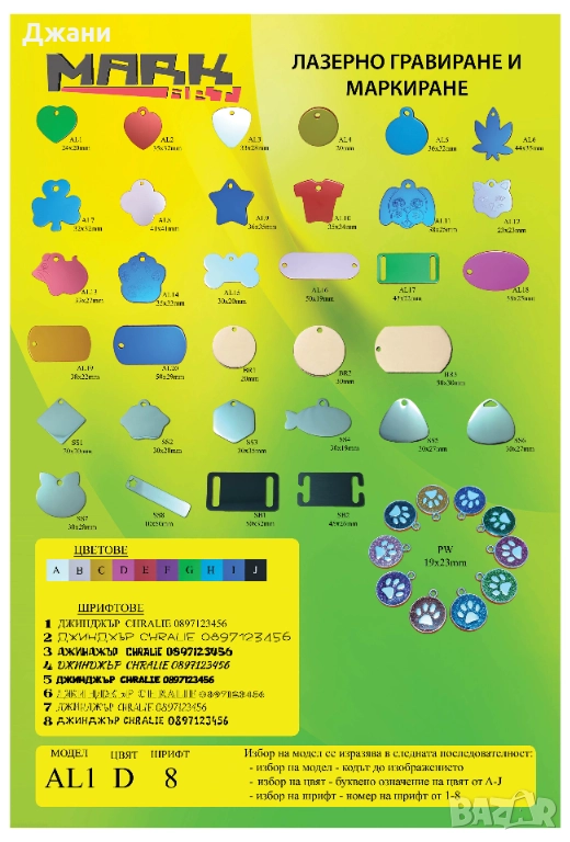 Медальони за домашни любимци за гравиране , снимка 1