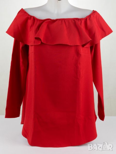 Дамска блуза в червено марка Creens - 2XL, снимка 1