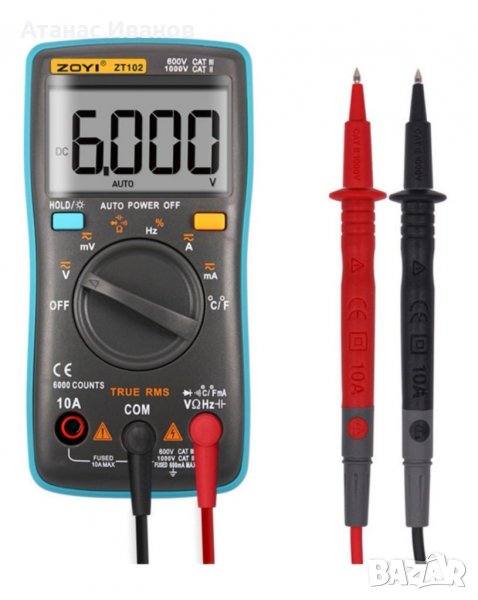 Професионален мултицет ZT102 (уред мултиметър) , снимка 1