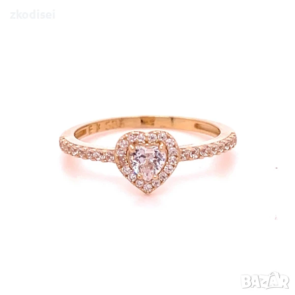 Златен дамски пръстен 1,90гр. 14кр. проба:585 размер:55 модел:32177-2, снимка 1