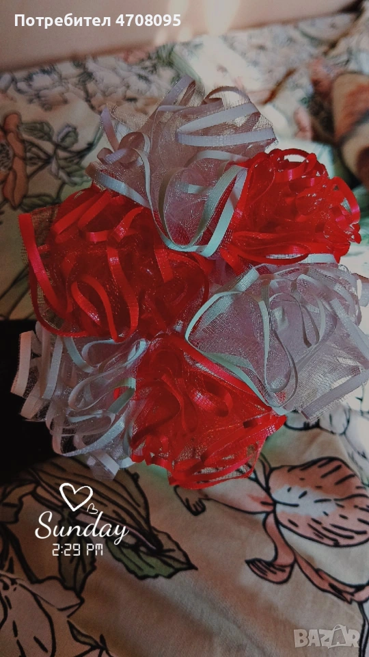 букет от шест вечни рози, снимка 1