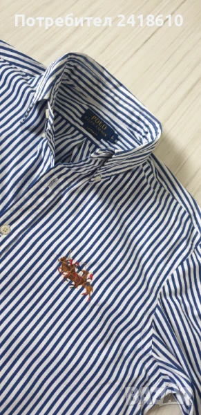 POLO Ralph Lauren  Cotton Custom Fit Mens Size L ОРИГИНАЛ! НОВО! Мъжка Риза!, снимка 1