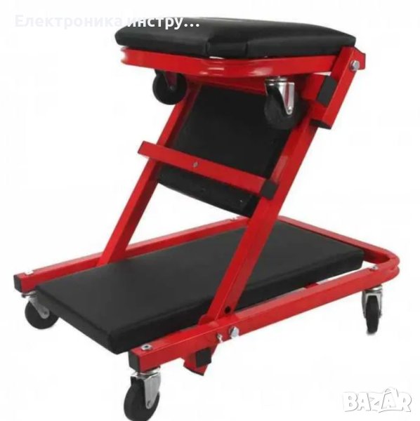 Сгъваема aвто лежанка работен стол с 6 колела Mar-Pol, снимка 1