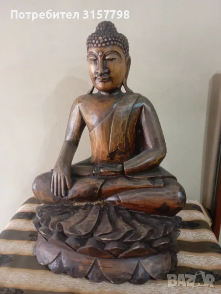 Дървена статуетка - Буда, снимка 1