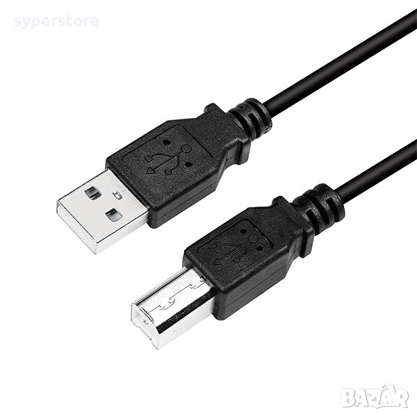 Кабел  USB2.0 A-B, 2m, Logilink SS301012, снимка 1