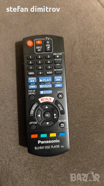 Panasonic N2QAYB001029 Remote Control for DMP-BD83, DMP-BP83EB-K, DMPBD83EB , снимка 1