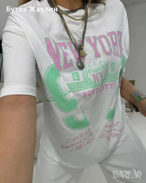 Дамска тениска овърсайз , снимка 1