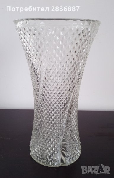 Голяма кристална ваза., снимка 1