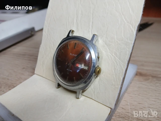 "slava" руски механичен часовник- работи, снимка 2 - Мъжки - 50618884