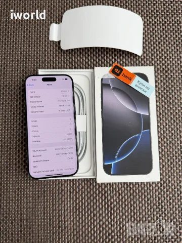 100% Батерия🔋 ❗️ iPhone 16 Pro ❗️Лизинг от 30€/мес ❗️Black Titanium 128Gb - черен / като нов! , снимка 11 - Apple iPhone - 55832745