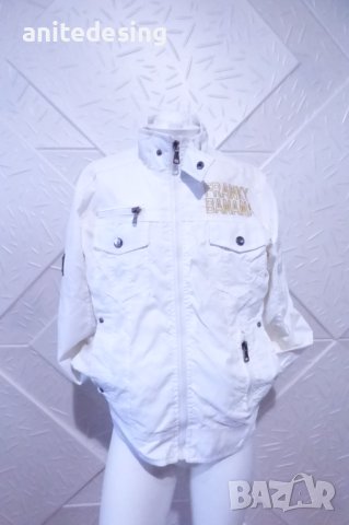 Бяло детско спортно яке, снимка 3 - Детски якета и елеци - 42917072