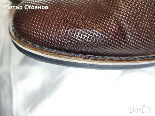 Елегантни мъжки клакрове от естествена кожа OLIVER JACOB №43, снимка 3 - Мъжки боти - 36762266