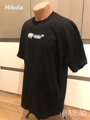 OFF-WHITE™ Spray Helvetica тениска, размер: XL, снимка 4 - Тениски - 48678379