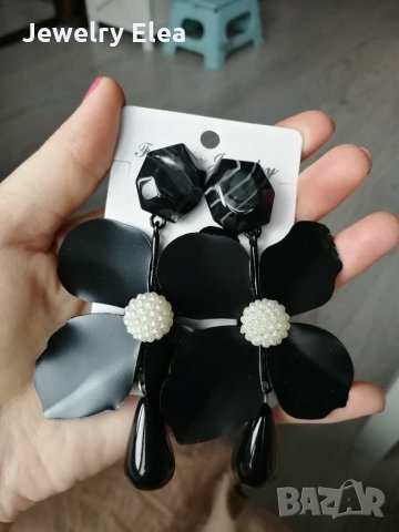 Нови обеци flowers 1 , снимка 2 - Обеци - 23121612