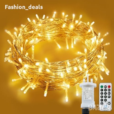 Нови 120 LED лампички светлина 15 метра за Декорация Дом Украса Коледа