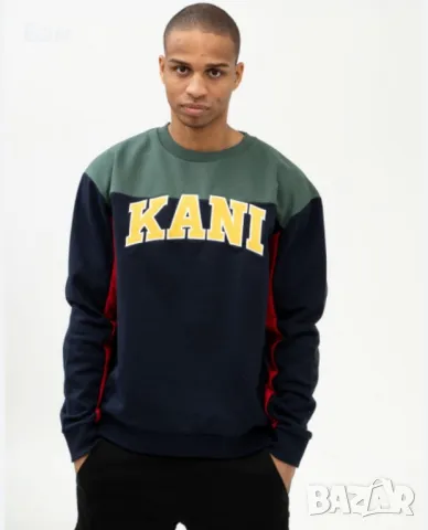 Karl Kani Colourblock Sweatshirt размер ХЛ , снимка 1 - Блузи - 48981894