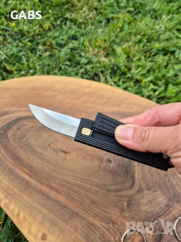 Джобно гравитационно ножче от алуминий, снимка 5 - Ножове - 50672401