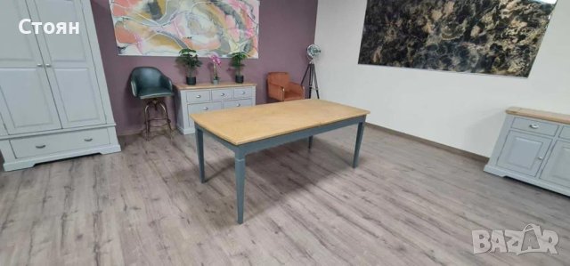 ПРОМОЦИЯ!!!Трапезна дървена маса със сиви крака, снимка 8 - Маси - 44149377