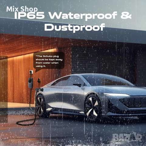 Зарядно за електрическо превозно средство, VDLPOWEREU, 3.6kW, 5m, 6-16A, тип 2, IP65, с шуко контакт, снимка 5 - Друга електроника - 52748494