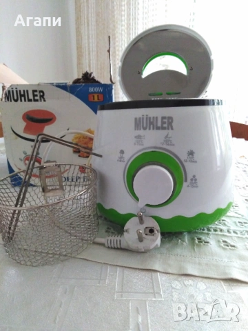 Фритюрник Deep Fryer Muhler MF-801 800W 1 литър, снимка 2 - Фритюрници - 54309449