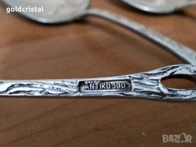 Немски посребрени лъжички , снимка 3 - Антикварни и старинни предмети - 38583683