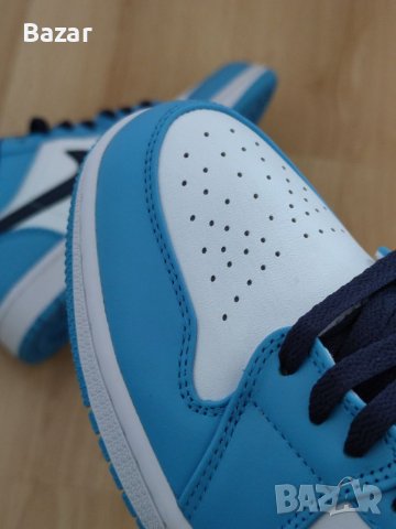 Nike Air Jordan 1 Low UNC Blue Нови Оригинални Обувки Маратонки Размер 42 Номер Кецове Снукърси Сини, снимка 11 - Маратонки - 39339513