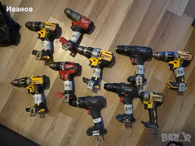 Безчетков винтоверт , Импакт , Dewalt, Bosch , перфоратор , снимка 11 - Винтоверти - 42250952