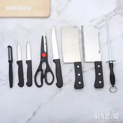 МЕГА ПРОМО!! Комплект кухненски ножове от 8 части , снимка 3 - Други - 49736686
