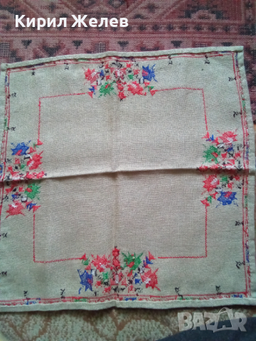 Каре старо бродирано 44083, снимка 3 - Колекции - 44601698