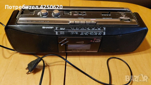 Радио касетофон шарп стерио японски