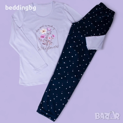 #Дамски #Памучни #Пижами (100% Пениран Памук) - Различни Модели - Произведено в България, снимка 17 - Пижами - 34743982