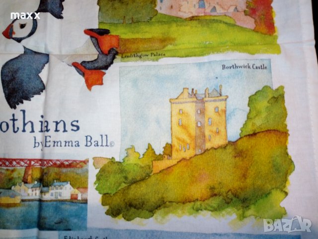 Покривка принт Edinburgh & The Lothians by Emma Ball, снимка 9 - Декорация за дома - 40833039