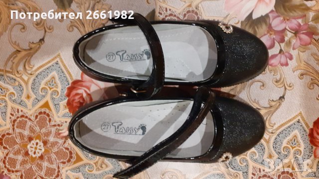 Официални черни обувки - 27 размер, снимка 4 - Детски обувки - 33876553