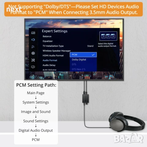 Цифрово - аналогов аудио DAC Neoteck 192kHz с оптичен вход и потенциометър за усилване на звука, снимка 3 - Други - 51307583