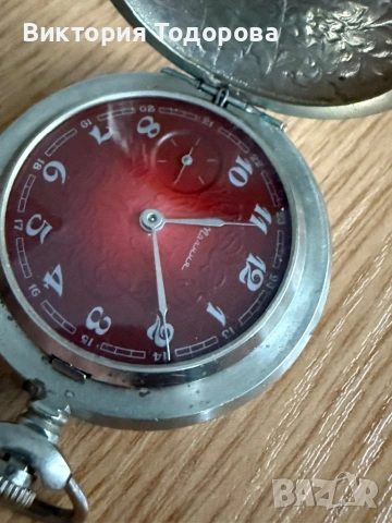 Джобен часовник Молния, снимка 2 - Антикварни и старинни предмети - 54057401