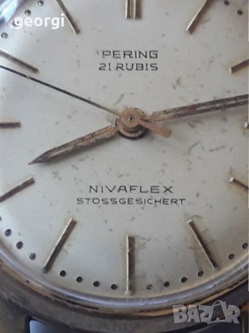 Позлатен часовник Pering , снимка 2 - Мъжки - 29404776