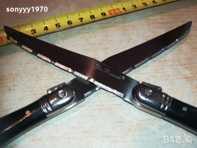 laguiole 2бр нови френски ножа-внос белгия 1302211756, снимка 11 - Колекции - 31802434