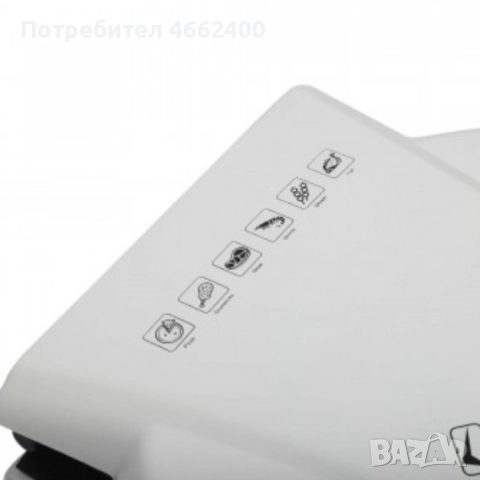 Уред за приготвяне на пица с незалепващо покритие Lexical LPM-2660-1 Бял/Черен, снимка 4 - Печки, фурни - 52565169