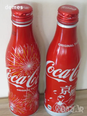Оригинална метална бутилка Coca Cola от Япония, празно , снимка 4 - Колекции - 48284778