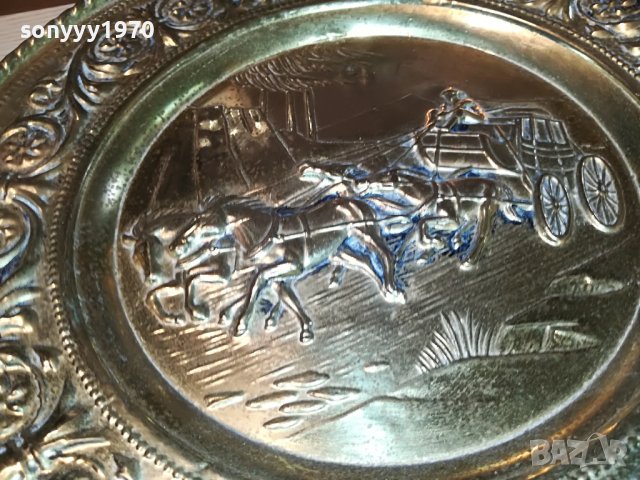 КОНЕ КАРЕТИ-МЕД/МЕСИНГ 31СМ 2БР-ВНОС АНГЛИЯ 2605221946, снимка 11 - Антикварни и старинни предмети - 36885870