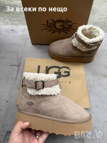 UGG Дамски Зимни Боти С Пух Тока И Дебела Платформа 38 номер Код E234