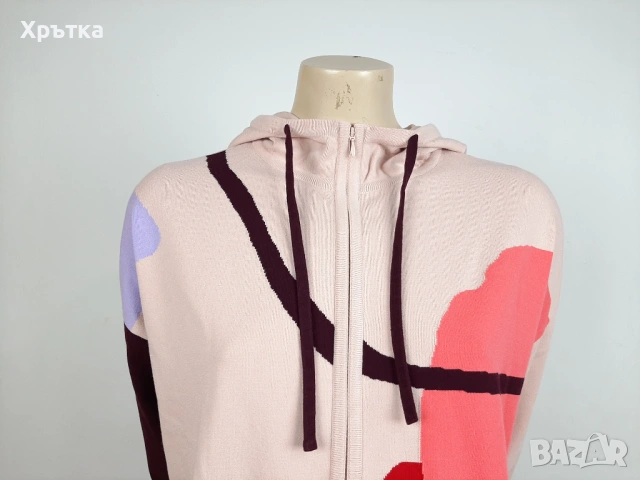 Ivko Knitted Zip Hoodie - Оригинално дамско плетено горнище р-р 40, снимка 7 - Спортни екипи - 53086876