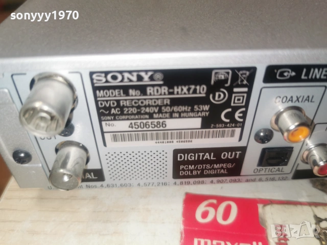 sony recorder hdd/dvd-внос swiss 2901261720, снимка 2 - Плейъри, домашно кино, прожектори - 53273768