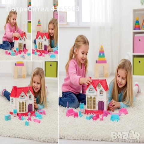 Къщичка за кукли Funny House, снимка 3 - Кукли - 52675989