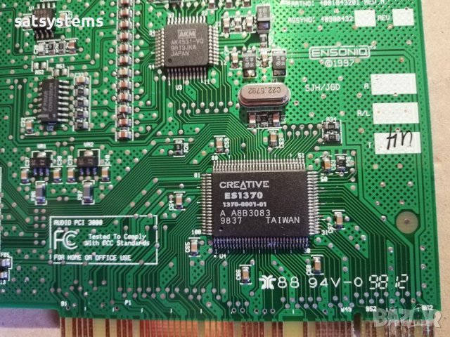 Звукова карта Ensoniq Creative ES1370 AudioPCI 3000 PCI, снимка 7 - Други - 36753163