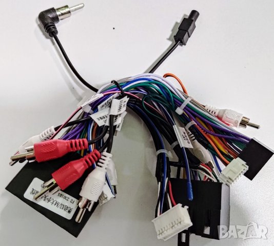 AUDI букса, за AUDI A3, A4, RCA, ISO, кабел за мултимедия, преходник аудио плеър, за кола, автомобил, снимка 2 - Аксесоари и консумативи - 42925614