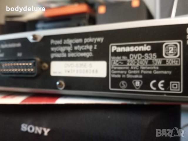 Panasonic DVD-S35 компакт диск DVD плейър, снимка 4 - Плейъри, домашно кино, прожектори - 18588077