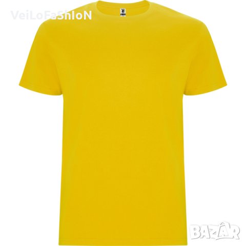 Нова мъжка тениска в жълт цвят , снимка 1 - Тениски - 44338286