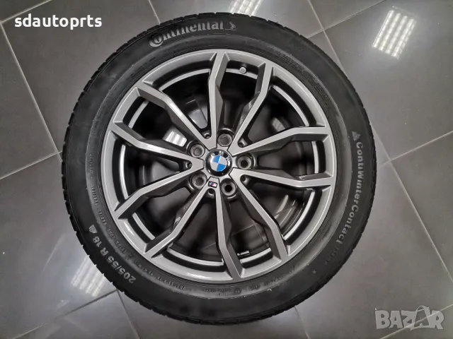 18” Зимен К-т BMW Джанти Style 711 M Гуми Continantal Датчик X1 F48 U11 U12 X2 F39, снимка 3 - Гуми и джанти - 47693880