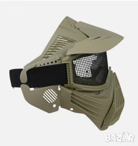 Air Soft Защитна Маска - Tactical Mesh Full Face Mask, снимка 4 - Други спортове - 51173223